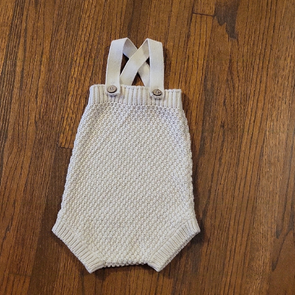 1+ In The Family Organic Knit Kids One Piece in Cream